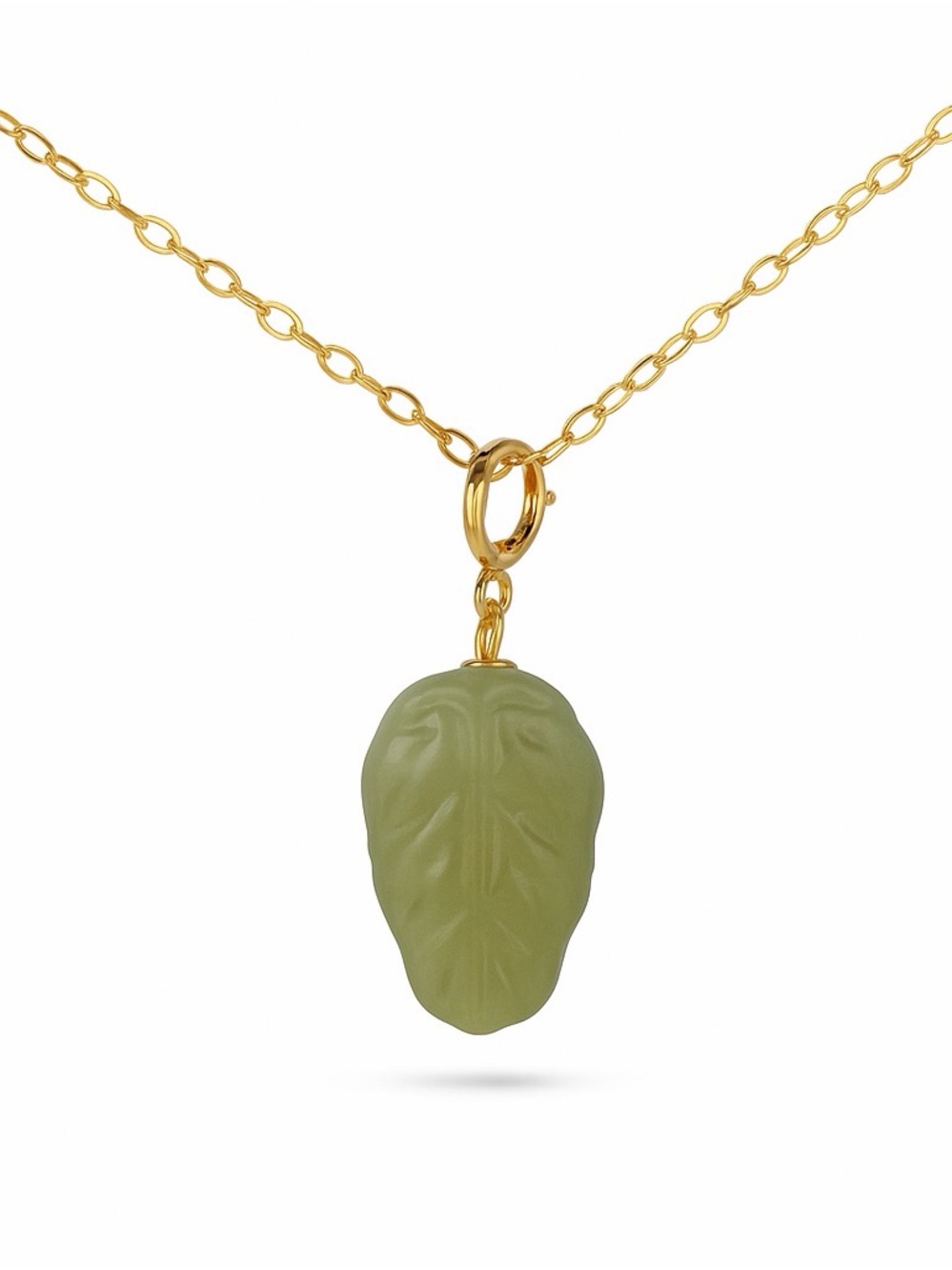 Jade Leaf Pendant